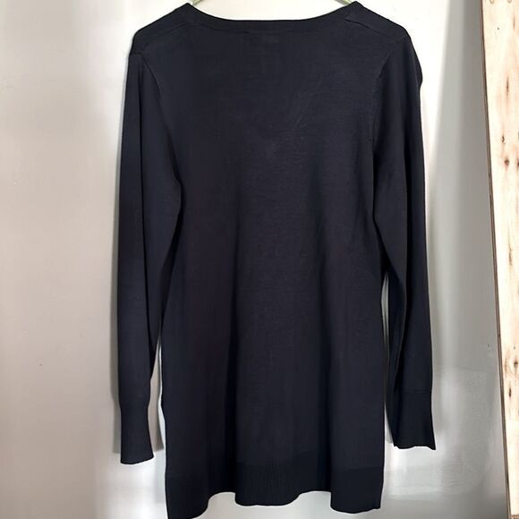 NWT Ashley Stewart Blue V-Neck Sweater – Size 10 - Picture 5 of 6